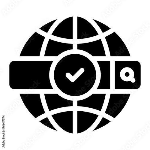 search engine glyph icon