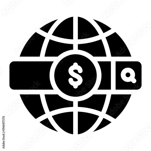 search engine glyph icon