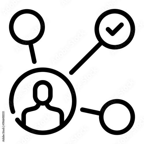 affiliate marketing line icon