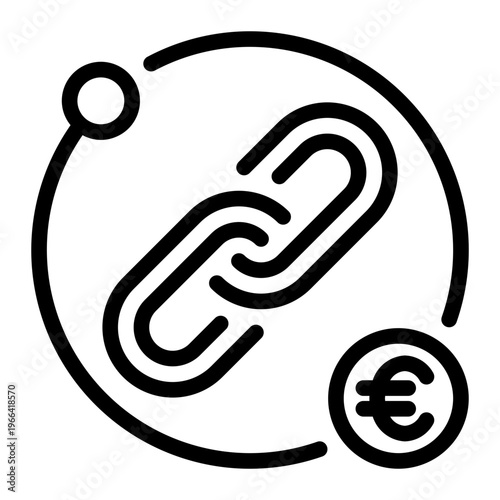 affiliate program line icon