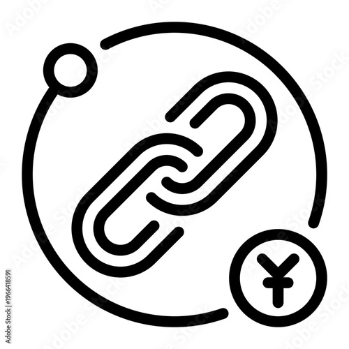 affiliate program line icon