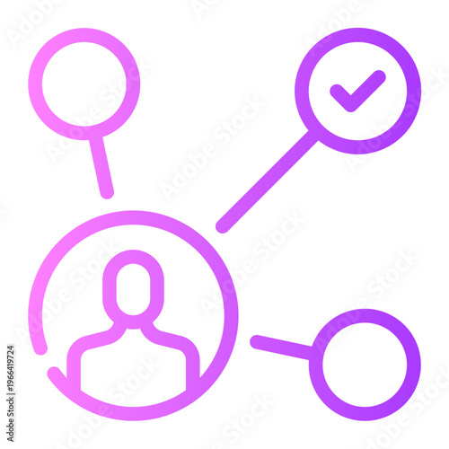 affiliate marketing gradient icon