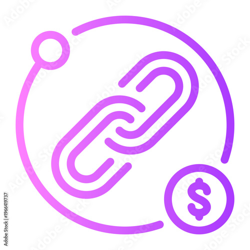 affiliate program gradient icon