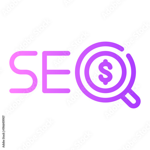 search engine optimization gradient icon