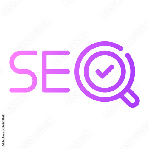 search engine optimization gradient icon
