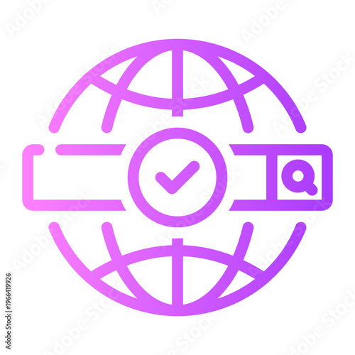 search engine gradient icon