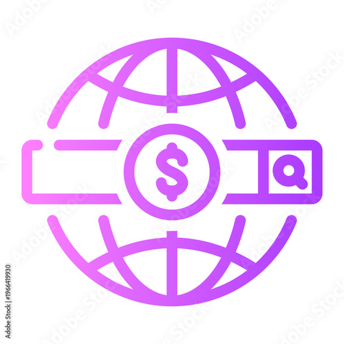 search engine gradient icon