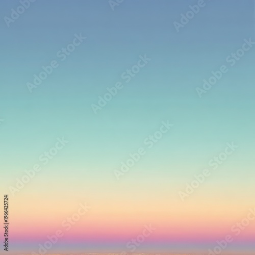 Serene Gradient Sky at Sunset with Soft Pastel Colors and Calmness