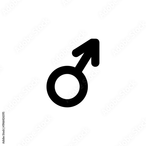 Male Gender Symbol Icon Sign Logo.
