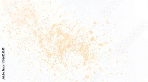 Orange watercolor splash on white background.