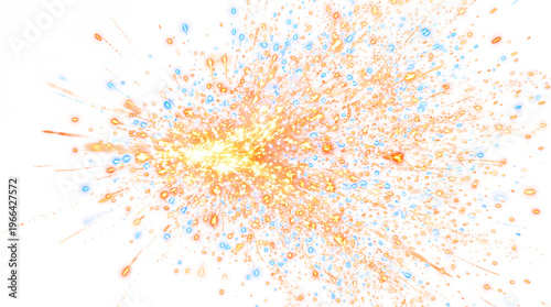 Vibrant Color Splash Burst Abstract Artwork.