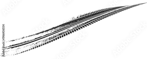 Black tire marks on road, Black rubber tire marks and tread marks, Tire trace track wheels texture and background,