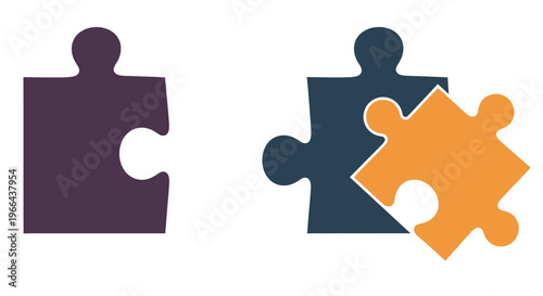 Interlocking puzzle pieces representing connection teamwork and problem solving concepts