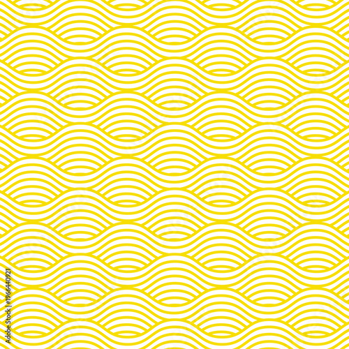 Pasta background, spaghetti abstract geometric pattern. Macaroni yellow poster. Wavy abstract pattern. Pasta vector illustration