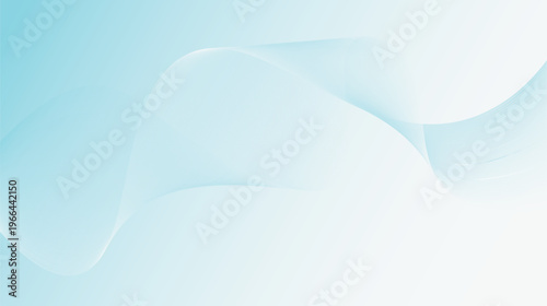 Abstract Blue Wavy Gradient Background