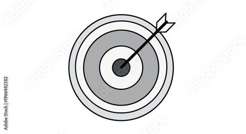 Bullseye Target with Arrow Center.