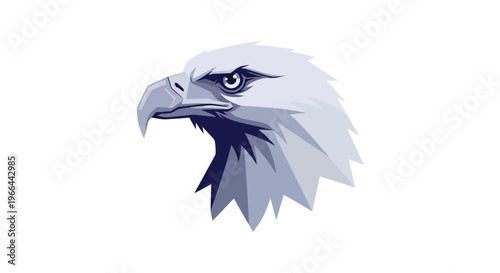 Closeup of Bald Eagle Head.