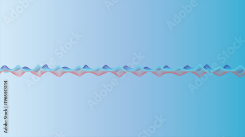 Abstract Blue Gradient Wave Background