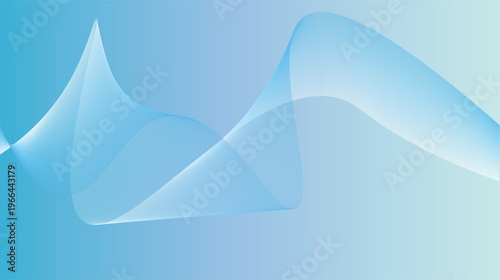 Abstract Blue Wavy Lines Background