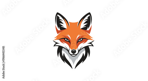 Illustration of a red fox head.