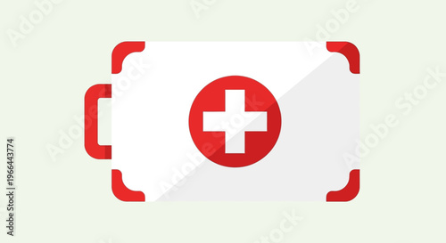 First aid kit medical symbol icon.