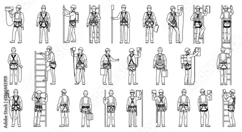 Ancient Chinese Stone Carvings Depicting Various Figures and Professions.