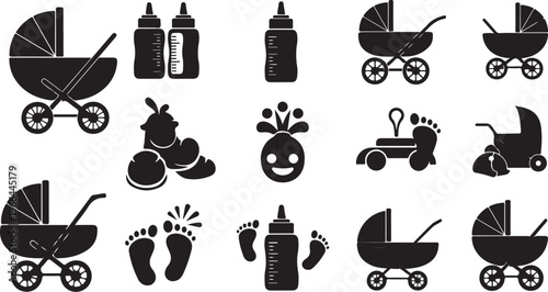 Baby Care Icons and Symbols for Nursery and Parenting Needs