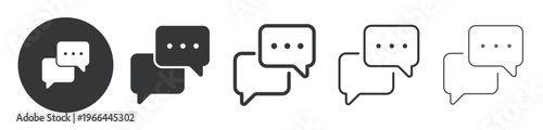 Incoming Messages thin line and solid icon. Multi series icon. Web minimal icon