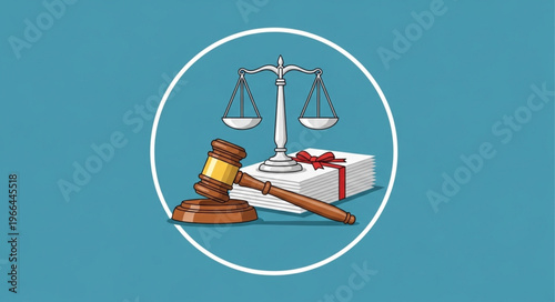 Scales of Justice, Gavel, and Gift Box - Legal and Ethical Considerations.