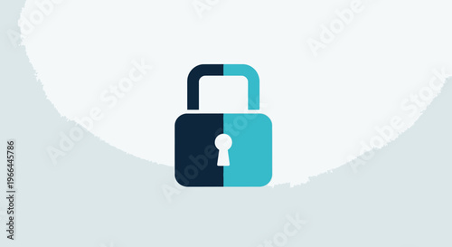 Padlock with keyhole icon symbol.