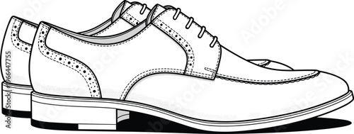 Brogue dress shoes for men classic formal footwear leather oxford style business fashion black white.