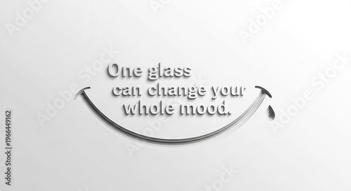 Motivational quote about drinking and fresh water on light background  