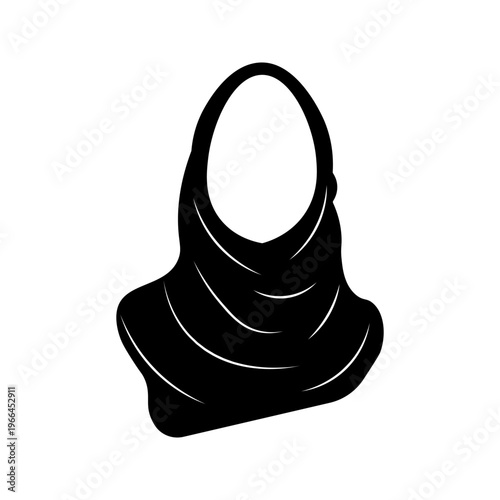 Hijab icon on white background