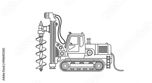 Heavy Duty Drilling Machine for Groundwork and Foundation Construction
