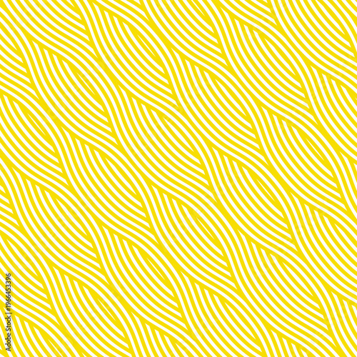 Pasta background, spaghetti abstract geometric pattern. Macaroni yellow poster. Wavy abstract pattern. Pasta vector illustration