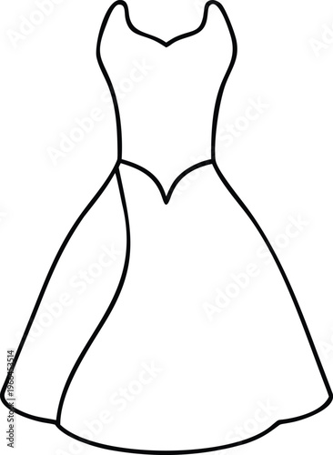 Chic A Line Dress with Sweetheart Neckline and Subtle Skirt Fold Detail for Contemporary Style