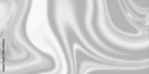 Grunge halftone gradient background. Faded grit noise texture. White and black sandy wallpaper. Retro pixelated backdrop. Anime or manga style comic overlay