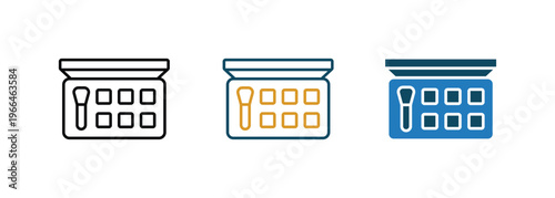 Makeup Packaging icon line vector