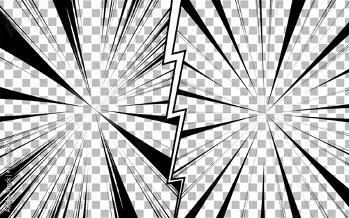 Comic versus fight background template