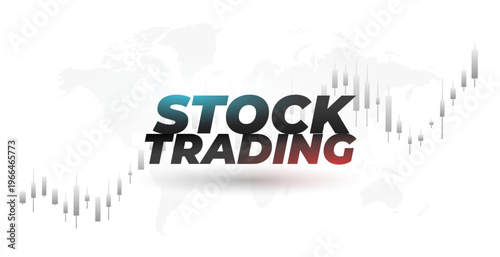 financial market stock trading chart pattern background