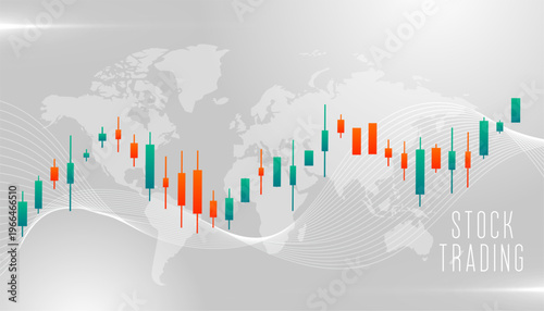 stock market financial trading chart global background