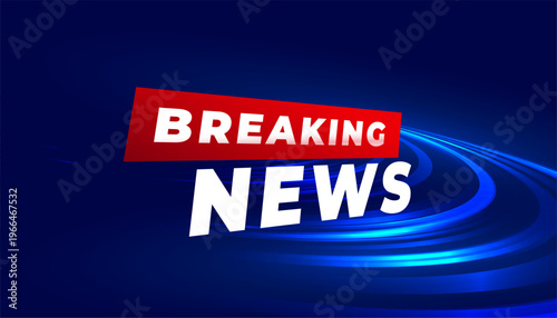 breaking news blue theme background for tv or web channel