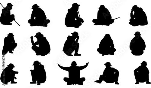 Dumpling Silhouette Vector Set – Asian Dim Sum Food Illustration Collection