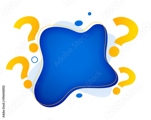 modern question mark symbol background with text space