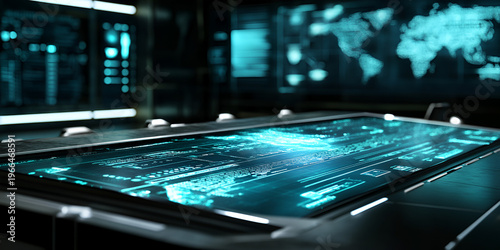 Corporate Planning Session with Smart Technology Display for Strategic Business Decision Making and Growth