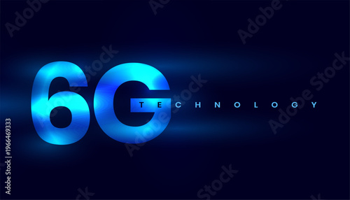 6g wireless digital network technology background design