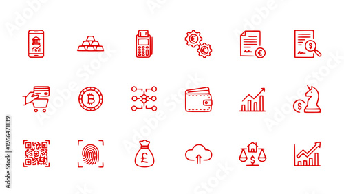Clean minimal icons for general use and design projects.