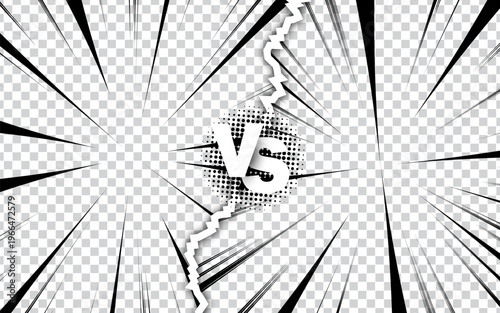 Comic versus pop art battle background
