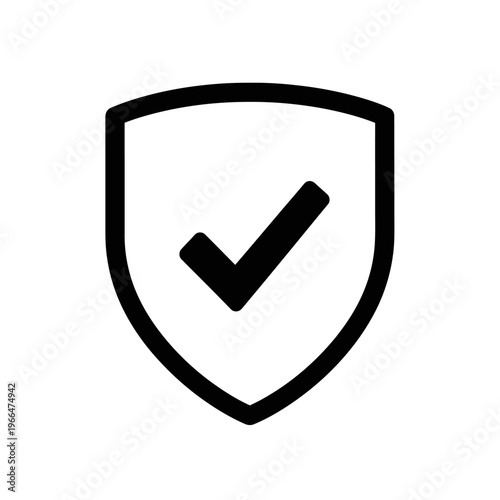 Shield with check mark icon.