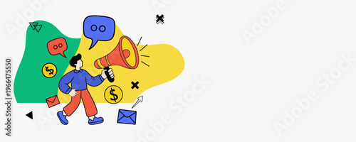 Set of business communication scenes flat illustrations, Human resources concept of employment, career, teamwork, job interview, improvement of business skills, management.